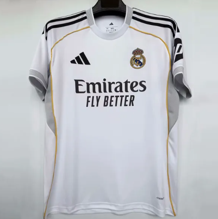 25-26 REAL MADRID Home 1:1 Fans Soccer Jersey